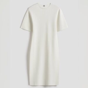 TOTEME Tee knit dress in white